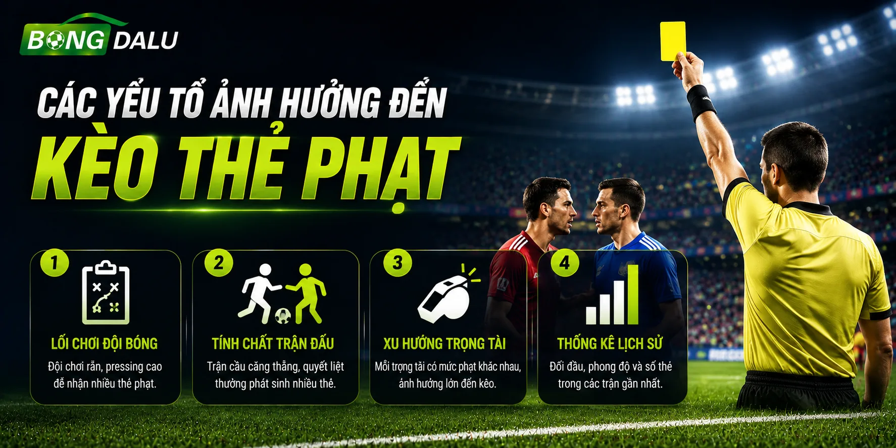 Yếu tố ảnh hưởng kèo thẻ phạt